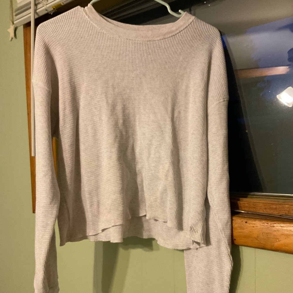 Aritizia waffle crew boxy tee